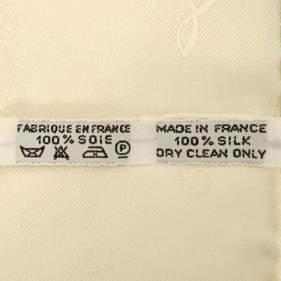 Auth HERMES Carre 90 - White Yellow Multi Scarf - Picture 4 of 9